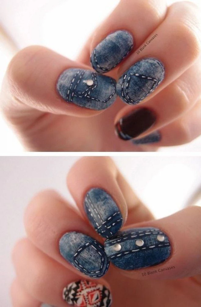 uñas full denim