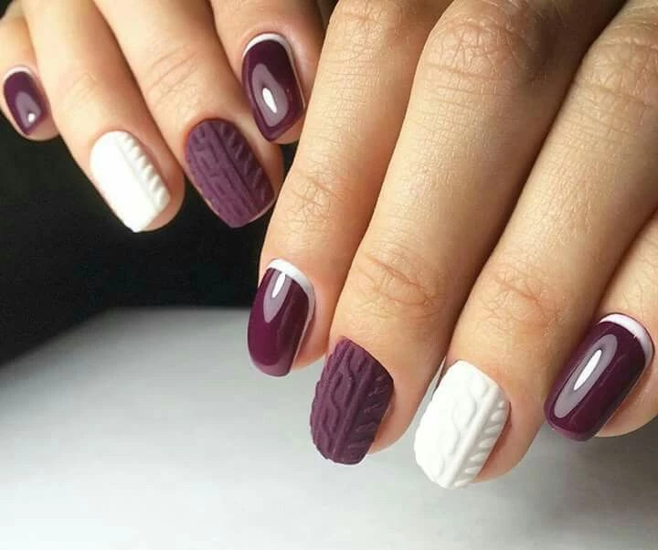 manicura sueter print otoño 2023