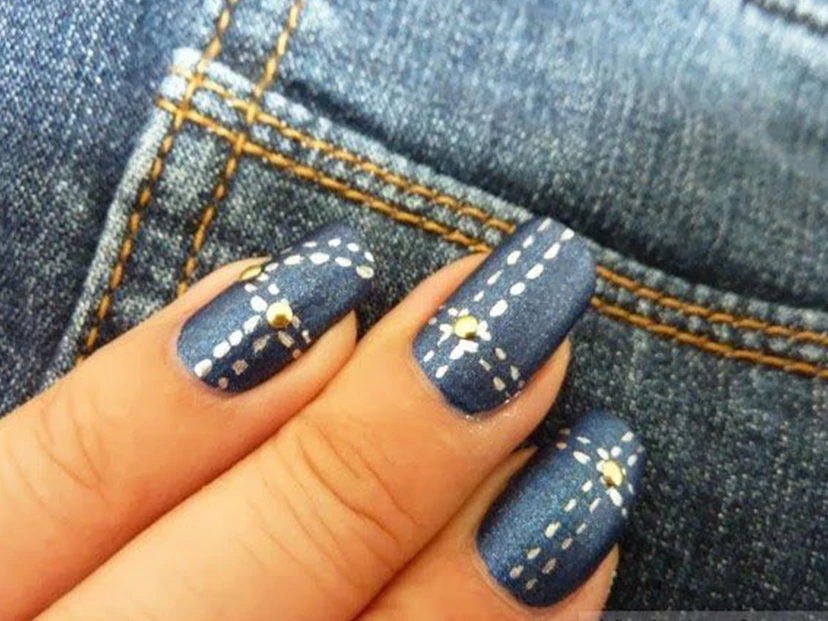uñas full denim