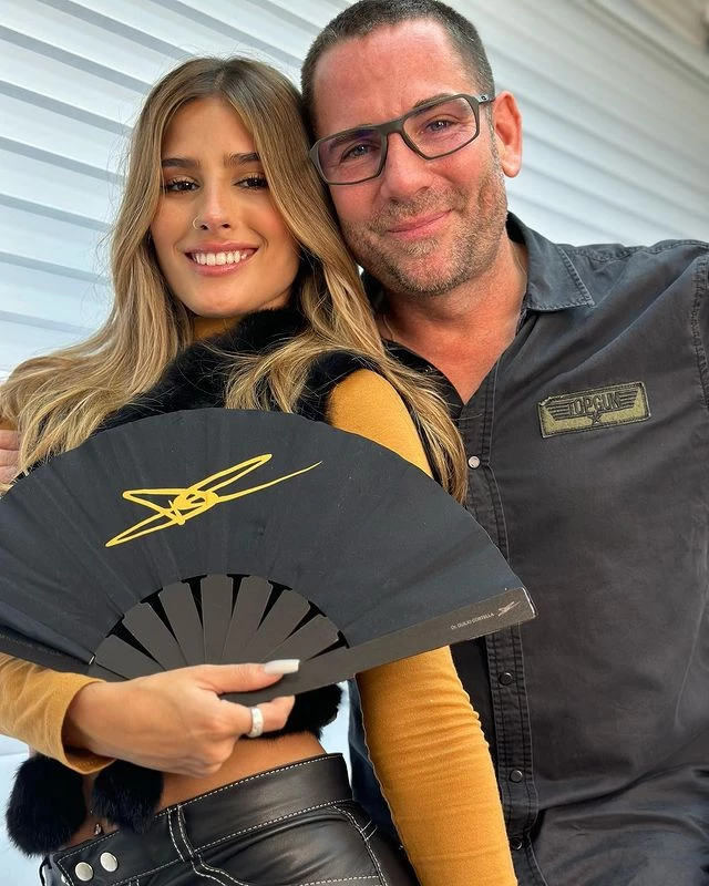 Julieta Poggio y el doctor Duilio Cortela