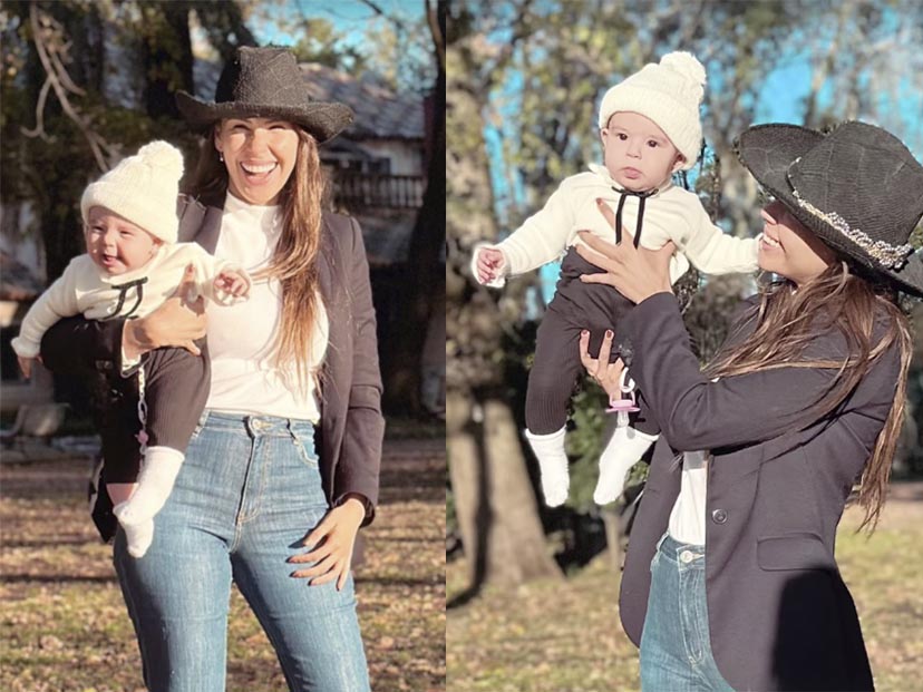 Las fotos del viaje al campo de Barby Franco, Fernando y Sarah Burlando: fueron a pasar el finde largo a su casa de Las Flores