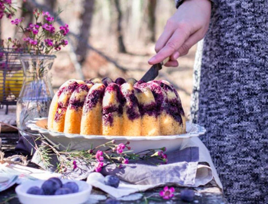 Tarta de coco y budín de arándanos (sin TACC), 2 recetas de Osvaldo Gross
