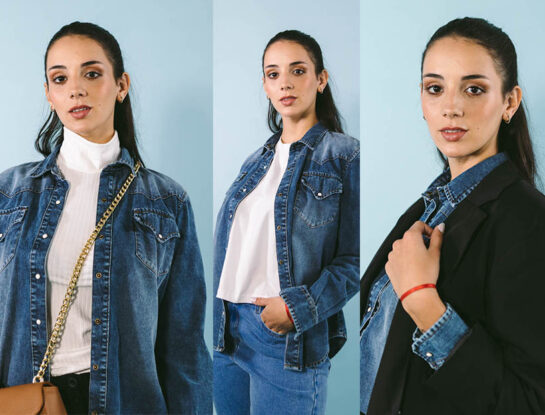 Moda práctica: una camisa de jean, 3 looks