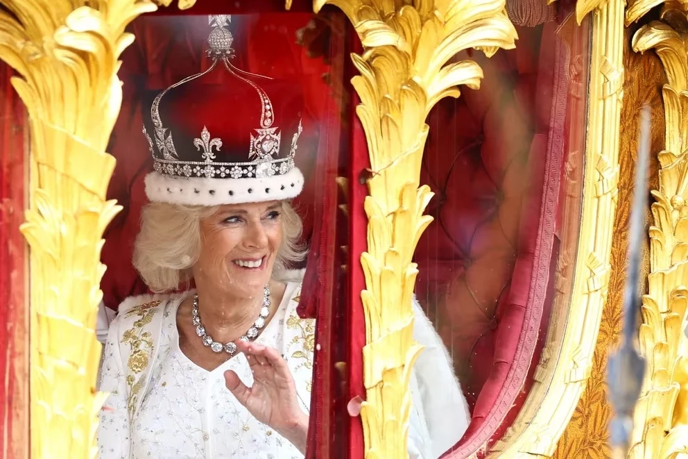 Camilla en el día de su coronación