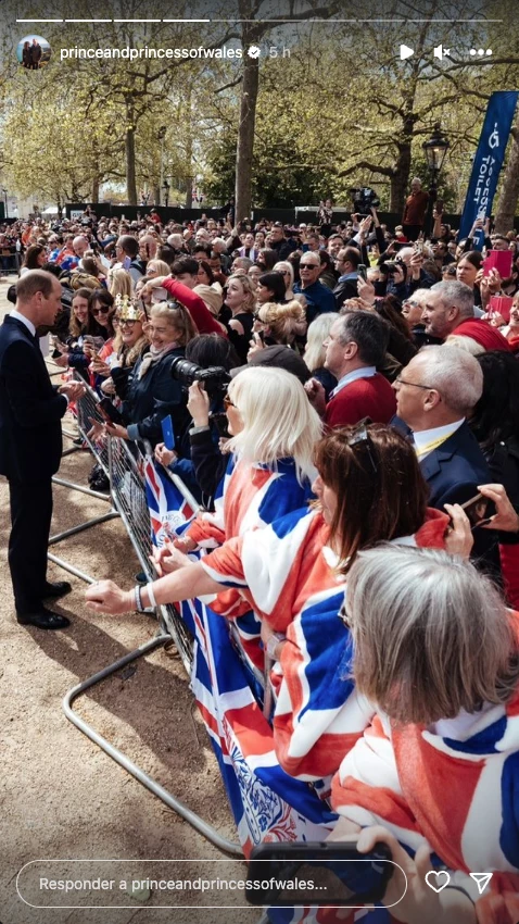 Kate y William salen a saludar en el día previo a la coronación