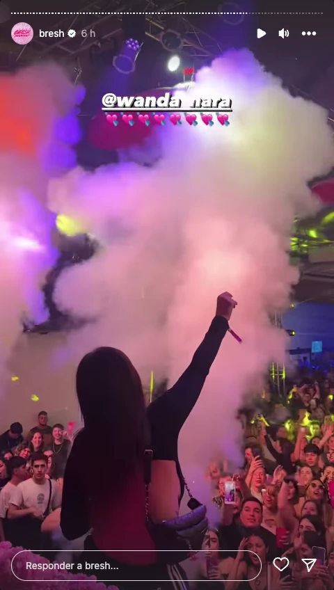 Wanda Nara en la Bresh