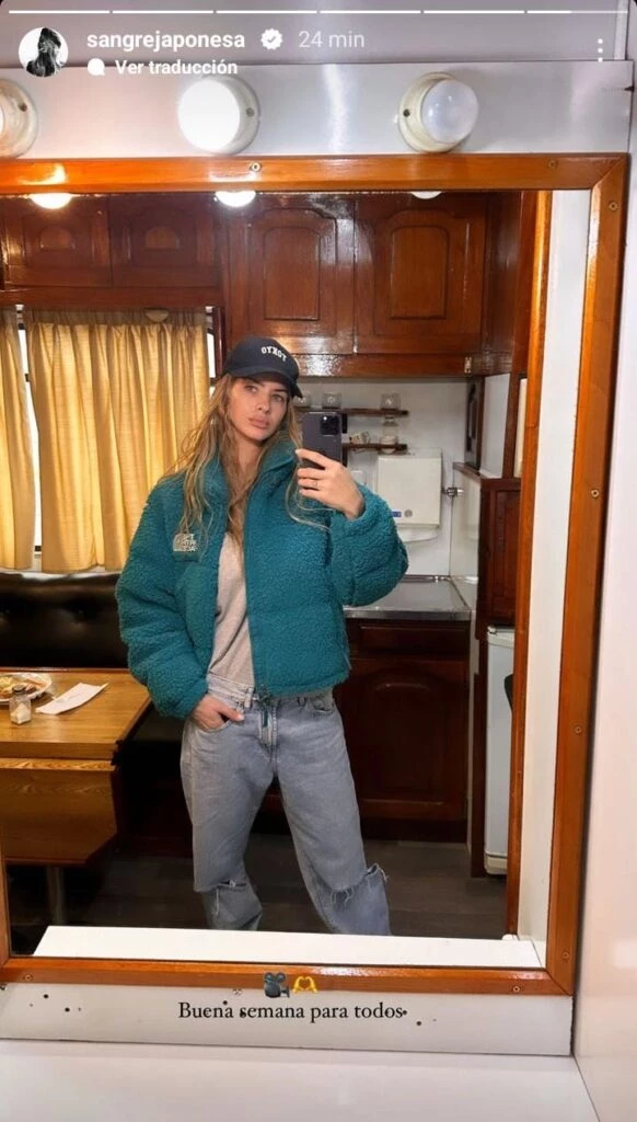 China Suárez con campera corderito