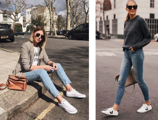 Jeans con zapatillas: Cómo llevarlos a la perfección a los 30, 40 y 50 años