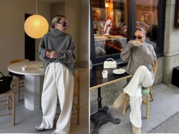 Destacada pantalón blanco