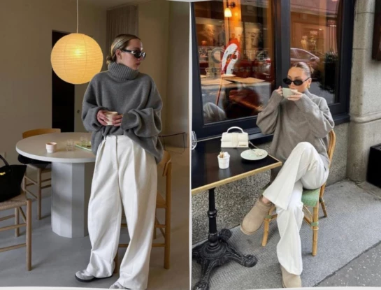 Street style: así se usan los pantalones blancos este otoño 2023