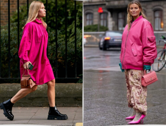 Street style: así se lleva el rosa este otoño 2023 