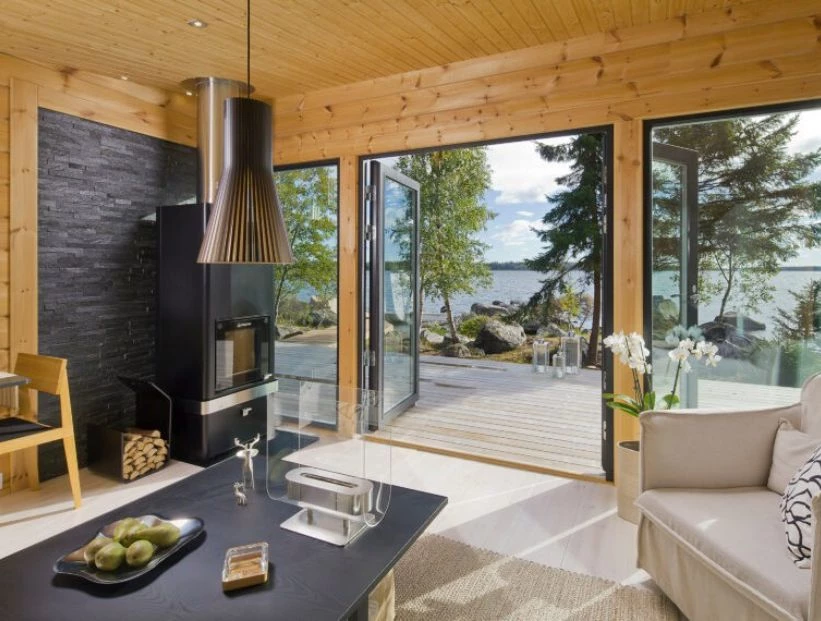 Así es la mini casa prefabricada de lujo que tiene hasta un sauna