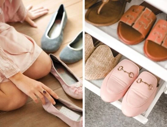 Cómo guardar los zapatos con el método de Marie Kondo
