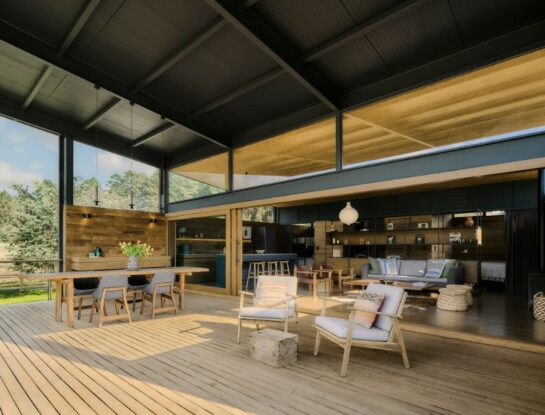 Así se diseñó una mini casa prefabricada de vacaciones