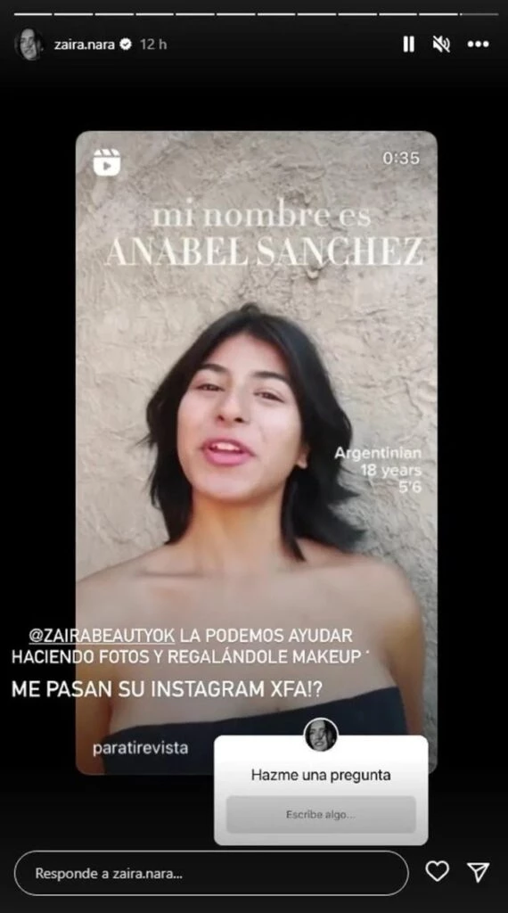 El gesto de Zaira Nara para ayudar a Anabel Sánchez