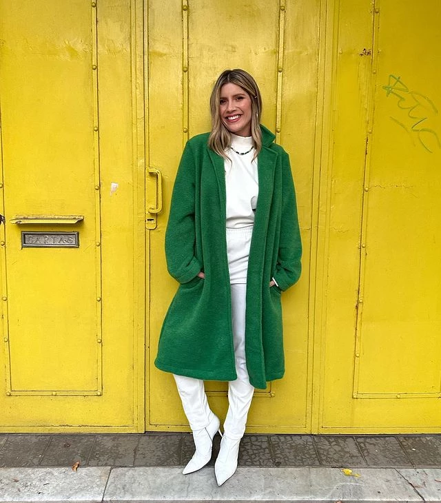 El look trendy de Laurita Fernández