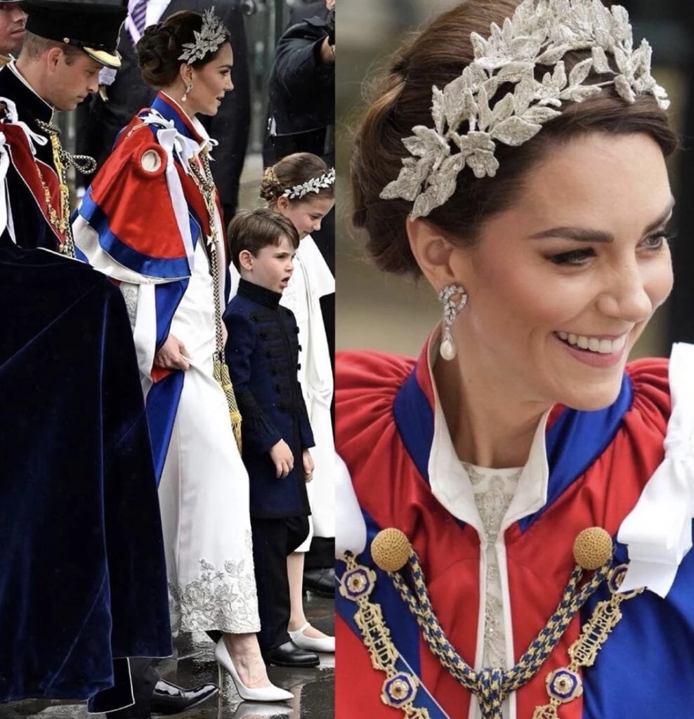 El primer look de Kate Middleton de la Coronación. Foto: Instagram.