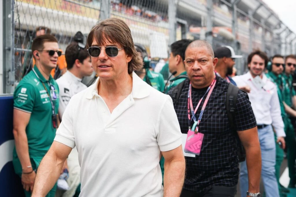 Tom Cruise en el Gran Premio Fórmula Uno Miami 2023