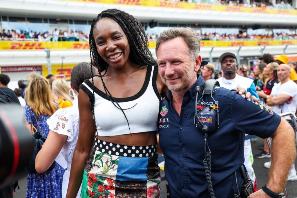 Venus Williams y Christian Horner