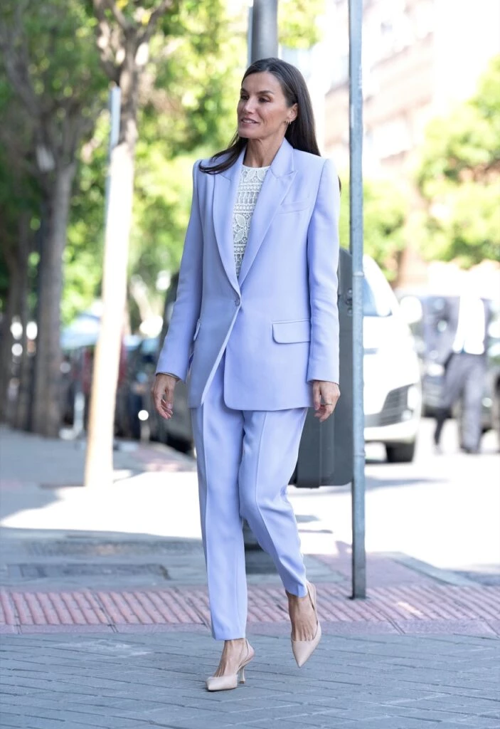 Letizia vestida de Lila