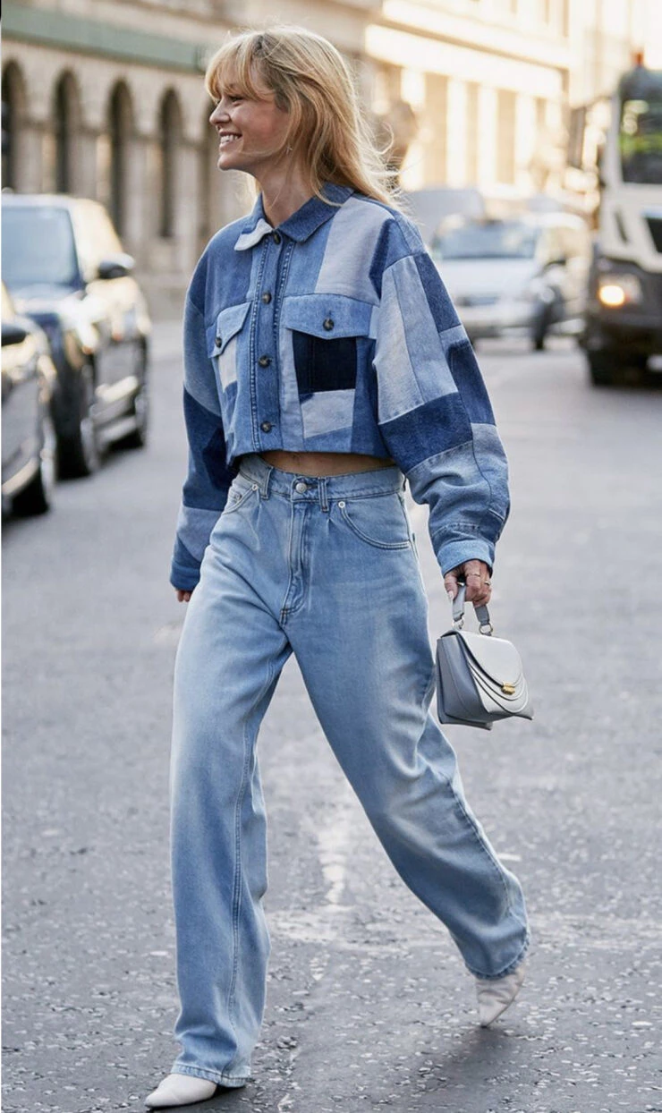 Jeans oversize, la prenda que vamos a querer usar este otoño 23. Foto: Pinterest.