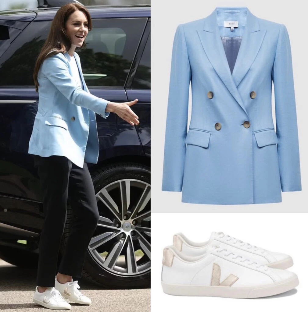 Veja, la marca que eligió Kate Middleton durante la Coronación. Foto: Instagram.