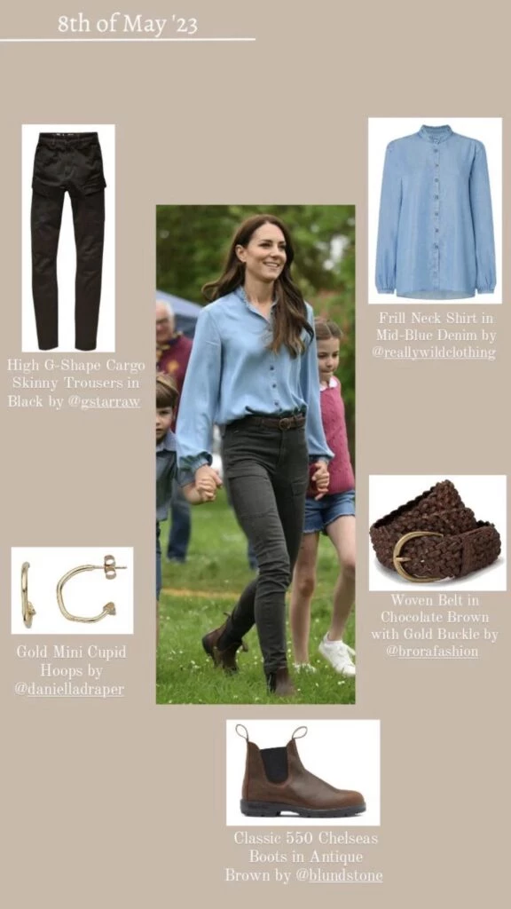 Kate Middleton eligió un look casual para celebrar el último día de Coronación