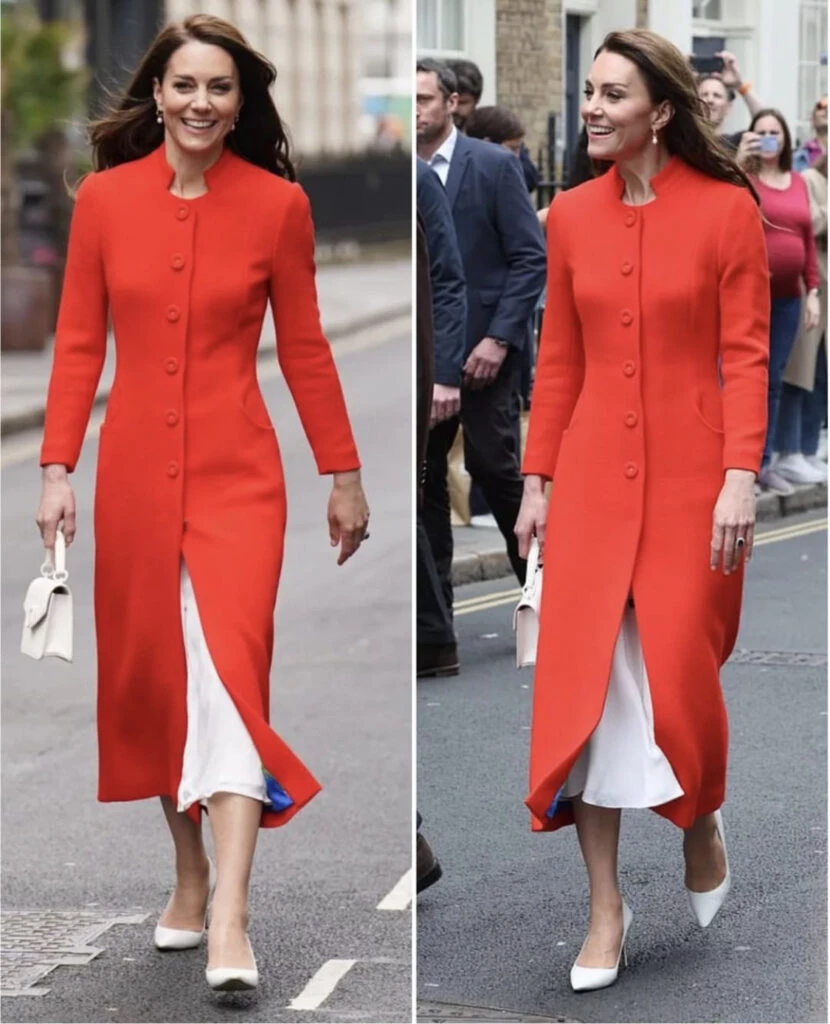 Kate Middleton repitió outfit y acertó. Foto: Instagram.