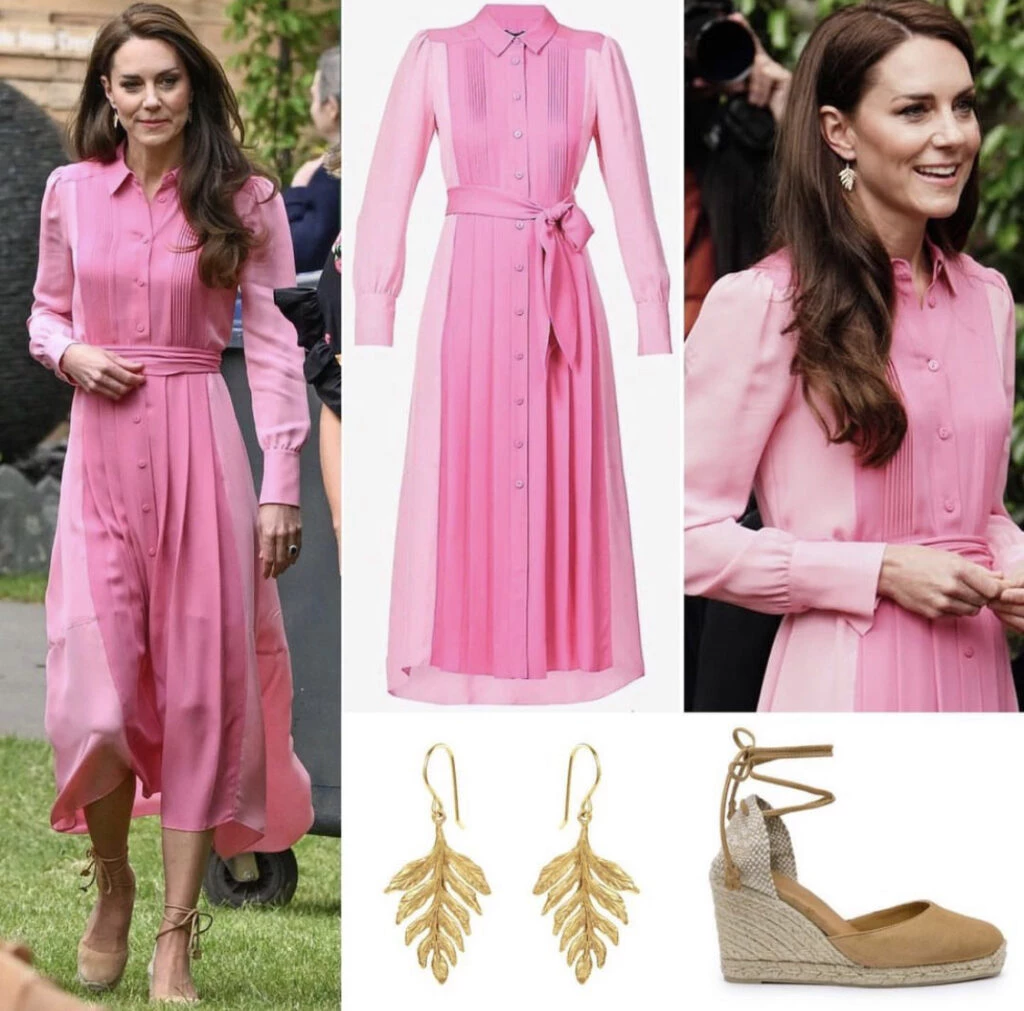 Kate Middleton usó este lunes las alpargatas preferidas de Letizia. Foto: Instagram.