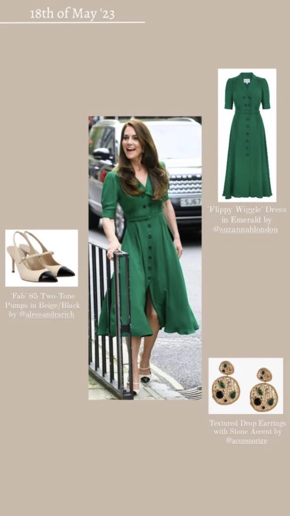 Kate Middleton usó un nuevo vestido e impactó