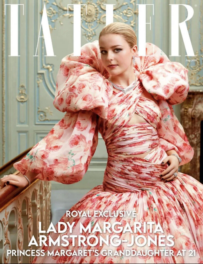 Lady Margarita, Amstrong-Jones en la portada de la revista Tatler. Foto: Instagram.