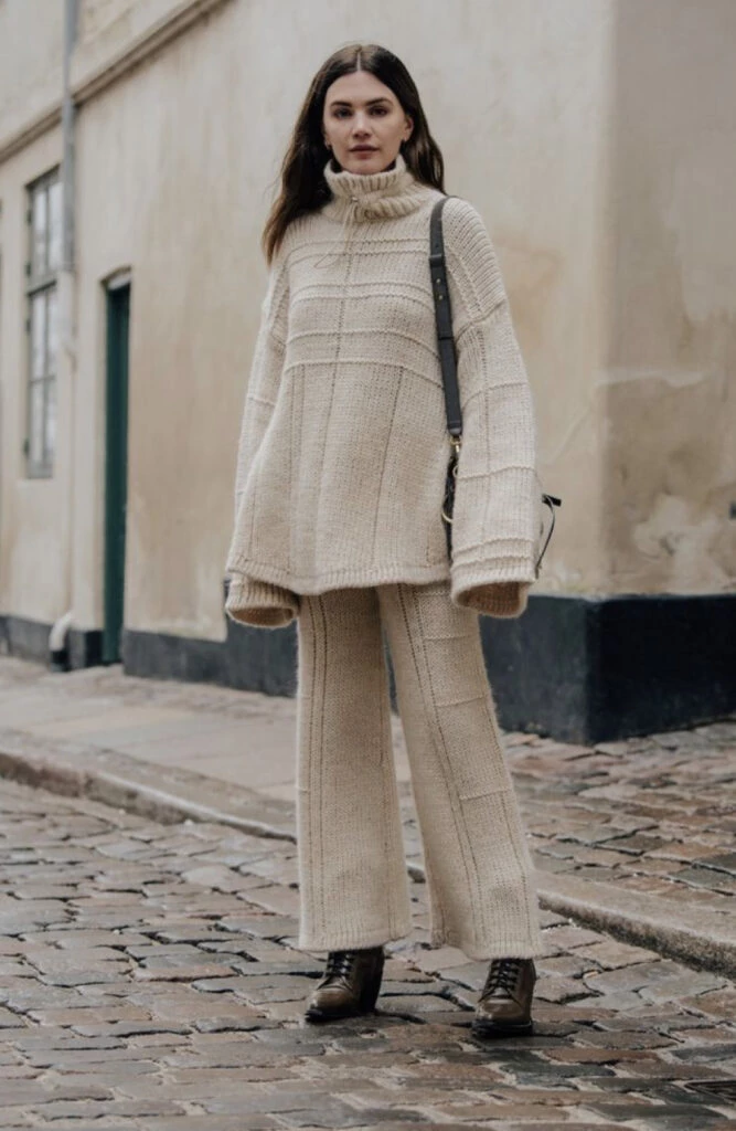 Las prendas de punto serán protagonistas de este otoño 2023. Foto: Pinterest.