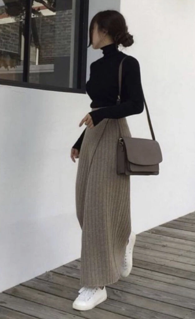 Las prendas de punto serán protagonistas de este otoño 2023. Foto: Pinterest.