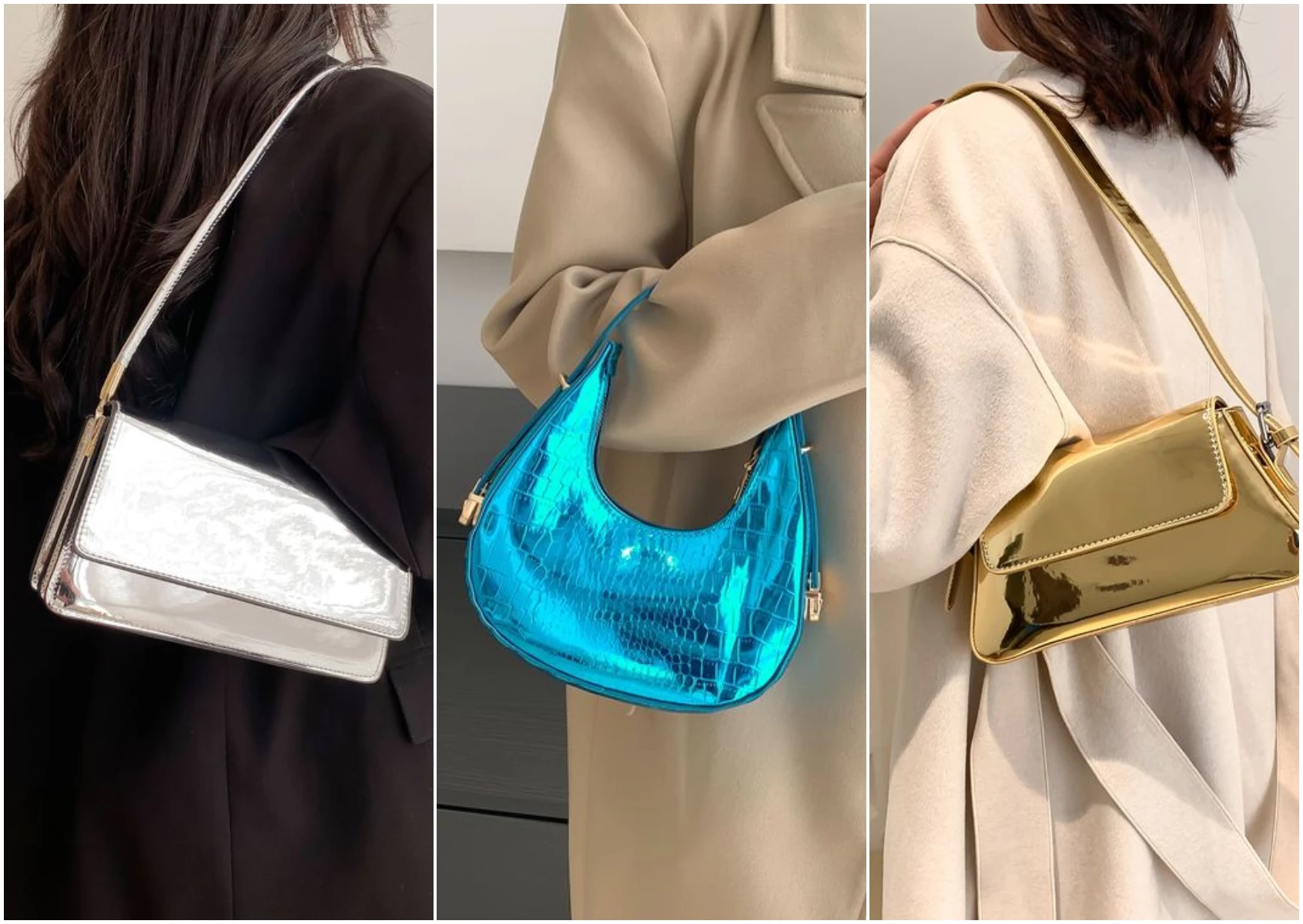 Los bolsos metalizados son tendencia_ cómo llevarlos este 2023