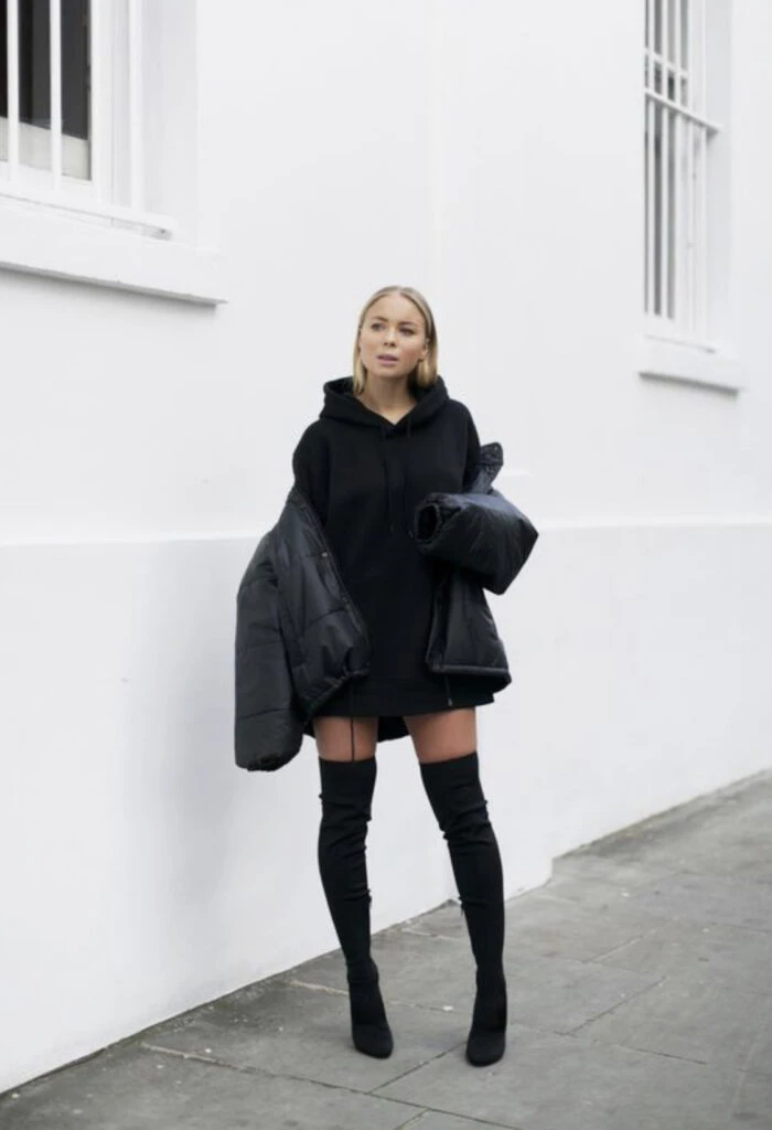 Los buzos oversize son furor este otoño 2023. Foto: Pinterest.