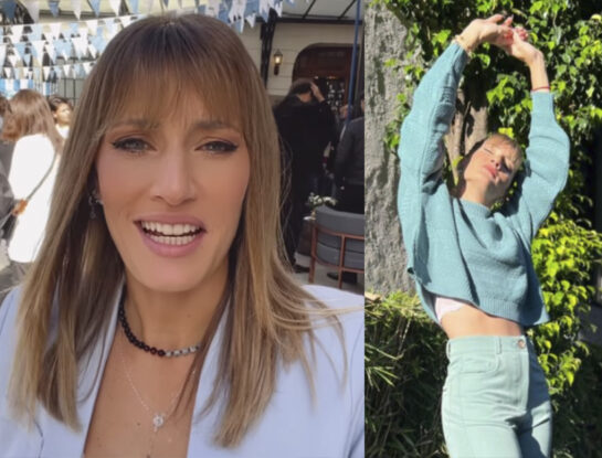 El look fashionista de Mica Viciconte: usó un outfit monocolor, tendencia de esta temporada
