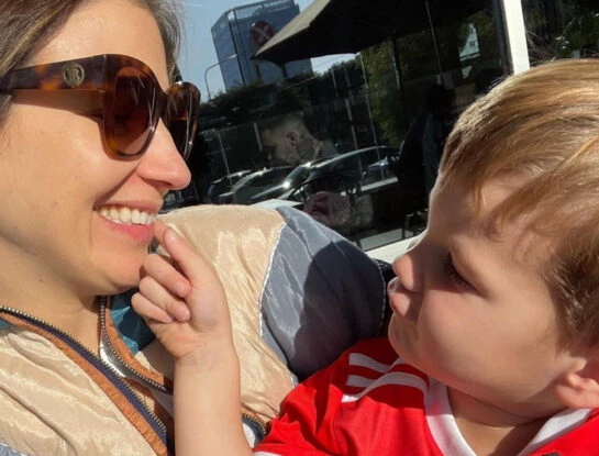 Marcela Kloosterboer mostró por primera vez la cara de su hijo Otto, que cumplió 4 años