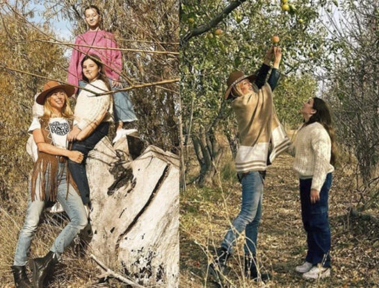 Las fotos de Nicole Neumann y sus hijas Allegra y Sienna Cubero disfrutando de un día de campo, sin Indiana Cubero