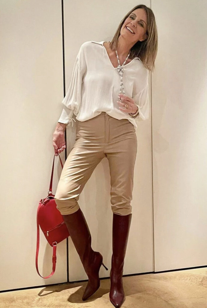 Nequi Galotti apostó por los pantalones chupín y acertó