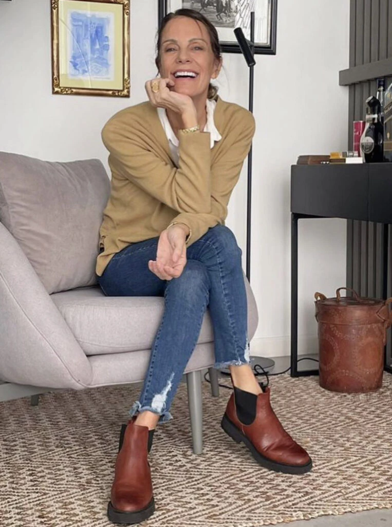 Nequi Galotti apostó por los pantalones chupín y acertó. Foto: Instagram.