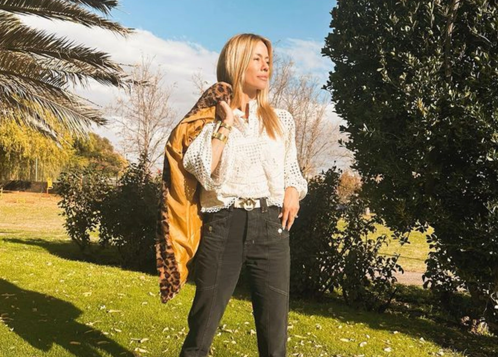 Nicole Neumann mostró cómo llevar el animal print este otoño