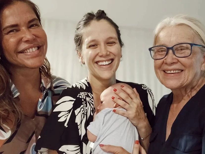 Nazarena y su primer Día del nieto