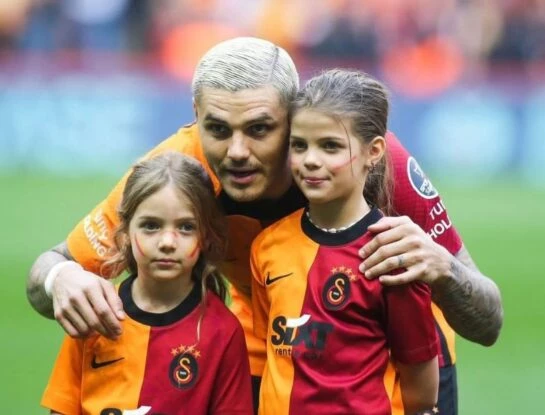 Francesca e Isabella Icardi acompañaron a la cancha a Mauro Icardi y lo hicieron emocionar