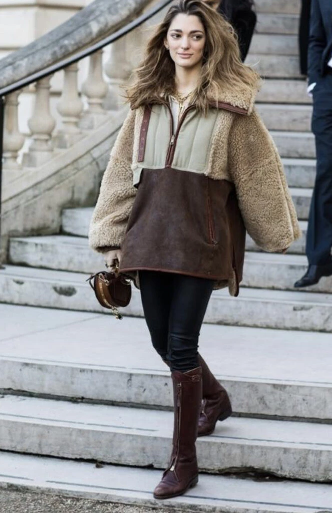 Tendencia peluche, lo último en materia fashion que vamos a ver este otoño 2023. Foto: Pinterest.