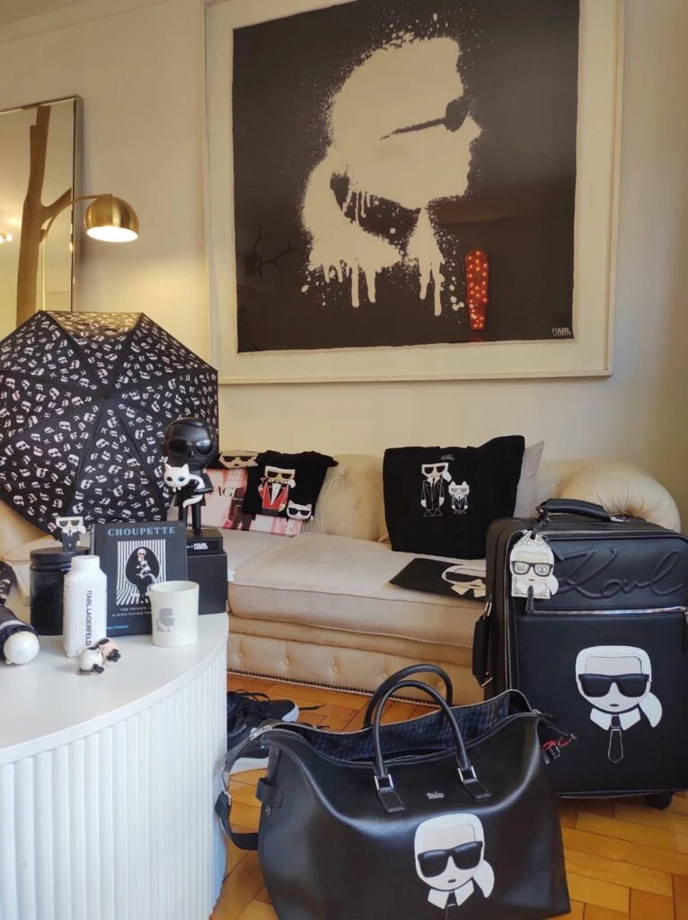 Fabian Medina Flores y Karl Lagerfeld