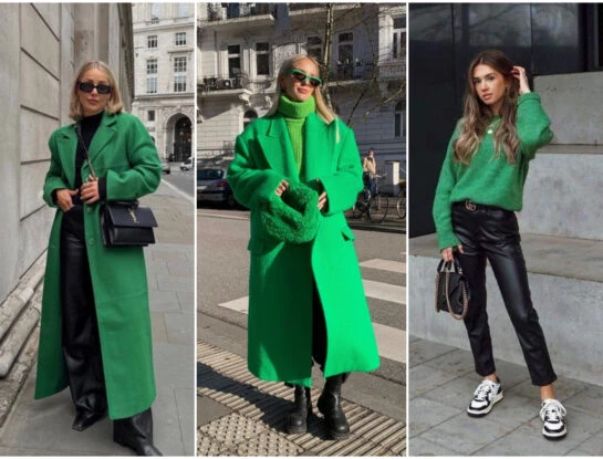 Street style: cómo armar looks con verde, el color tendencia esta temporada