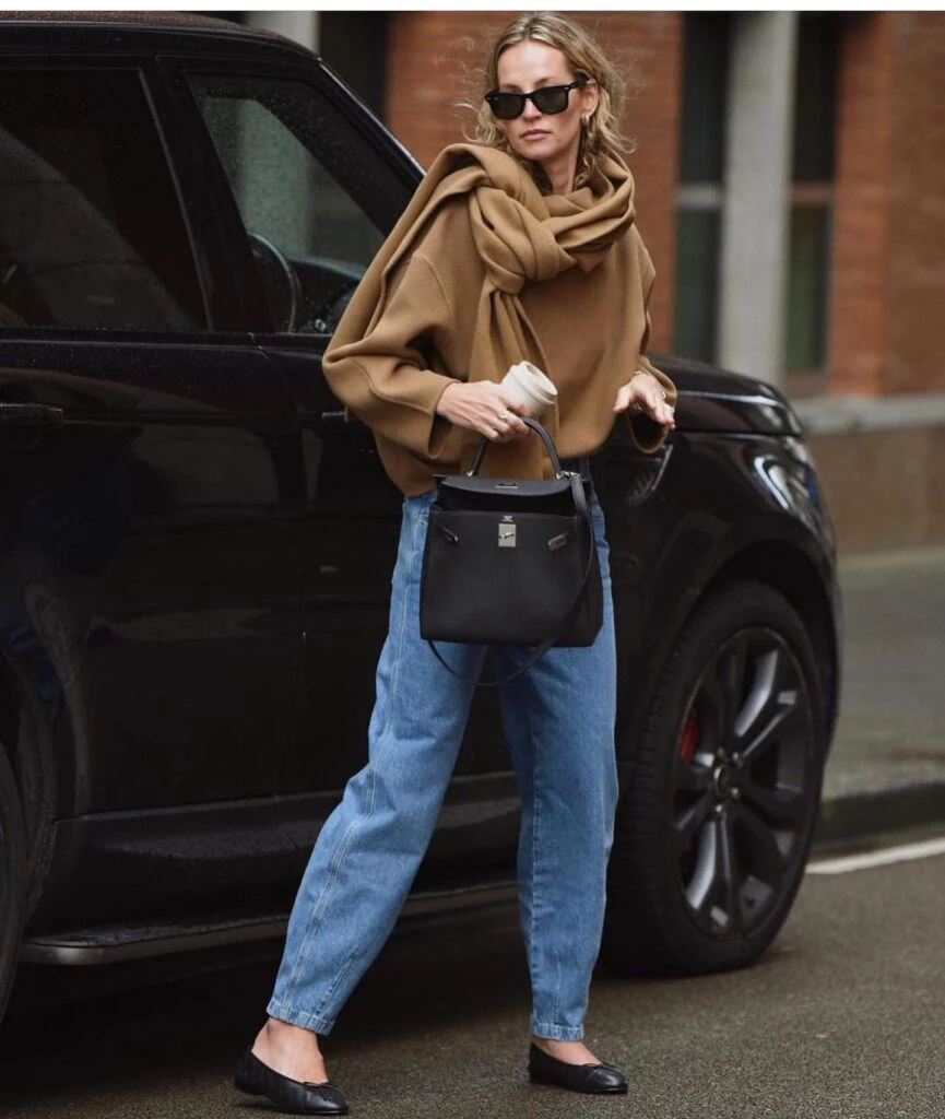 looks con zapato bajo otoño 2023