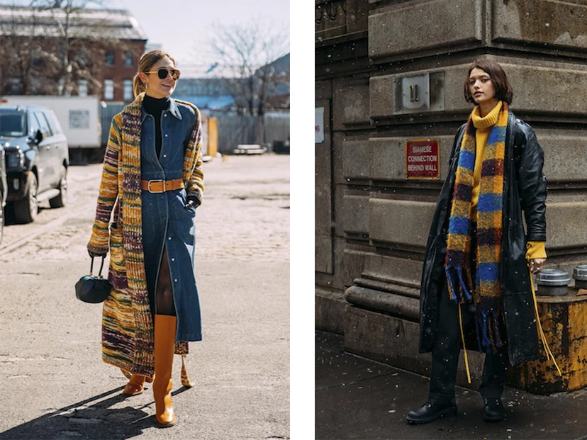 looks de calle otoño 2023 con estampas