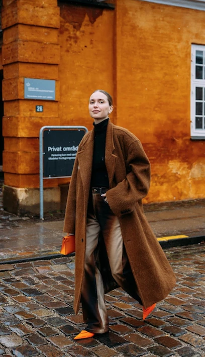 tapados otoño 2023 street style paño