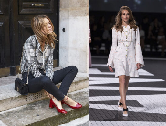 Los mejores looks con zapatos guillermina, el ítem de moda más chic que Chanel impone para 2024
